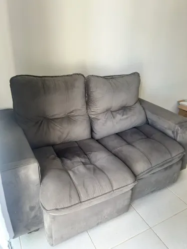 Sofá retrátil e reclinável 2 lugares 