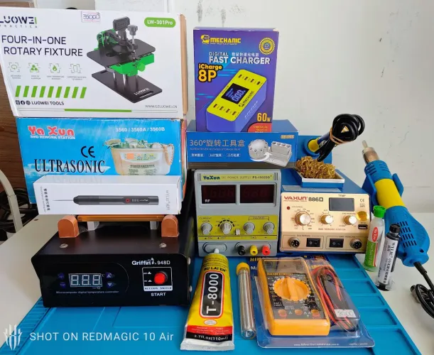 Vendo ou Troco Bancada de Manutenção de Celular Completa