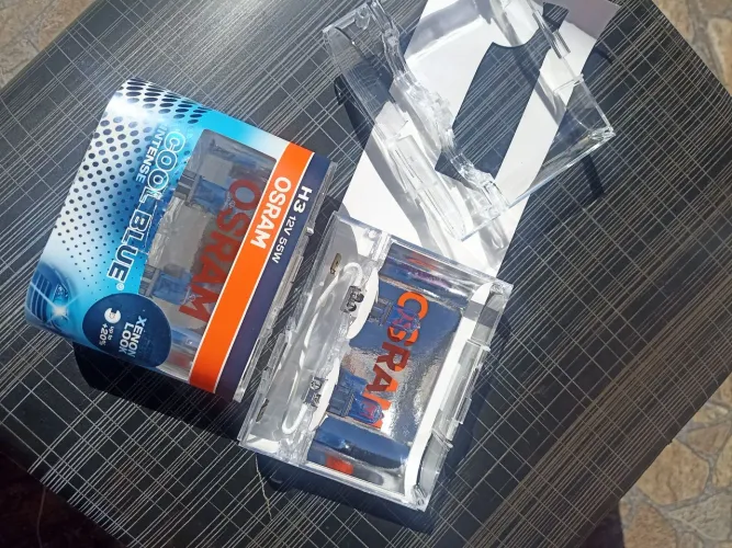 Par lâmpadas super branca led h3