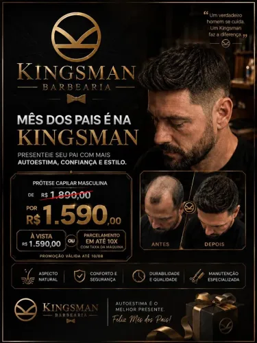 Prótese capilar masculina