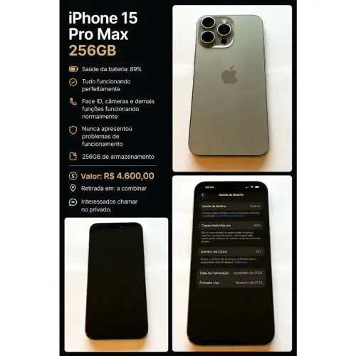 IPHONE 15 PRO MAX 256G