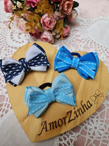 Laços para cabelo na presilha/xuxinha menina/infantil 