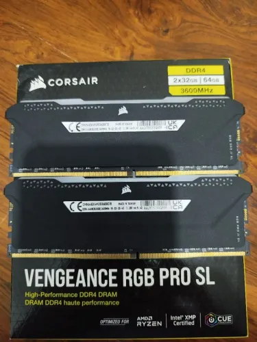 Memoria Vengeance RGB PRO SL 2x32 64gb 3600mhz CMH64GX4M2D3600C18