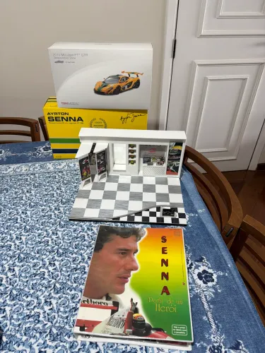 4 itens Ayrton Senna 