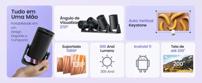 PROJETOR L1 COM ANDROID