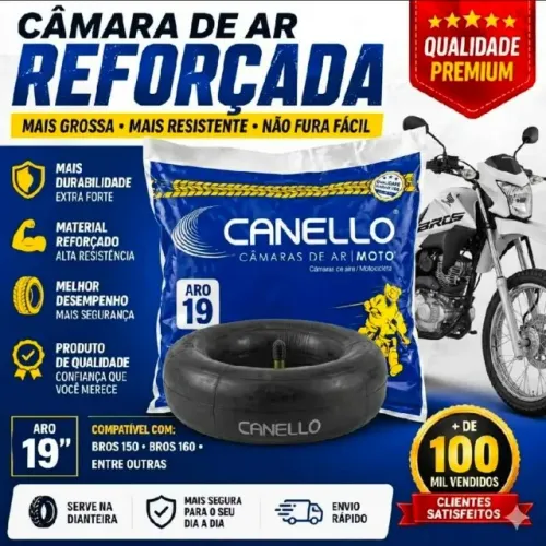 câmara de Ar Dianteira 90/90-19 Moto Honda Bros 125/150/160, crosser e similares| CMA 19 |