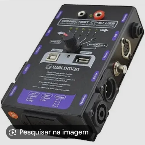Testador De Cabos Waldman Connectest Ct 8.1 Usb Rca Xlr P10