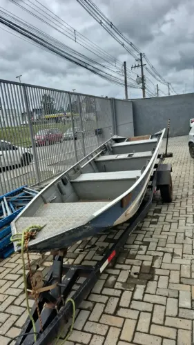 BARCO DE ALUMINIO 4,90M + CARRETA