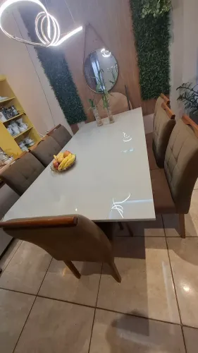 Mesa para sala de vidro 2,2x1,1 metros