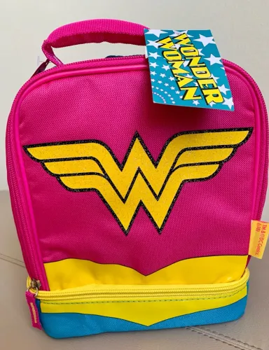 Lancheira Thermos infantil mulher maravilha NOVA importada