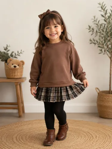 Casaco vestido infantil