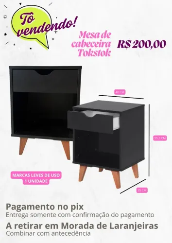 mesa de cabeceira tokstok