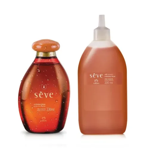  Kit Óleo 200ml + Refil Sève 200ml Amêndoas Doces Natura Frete Grátis