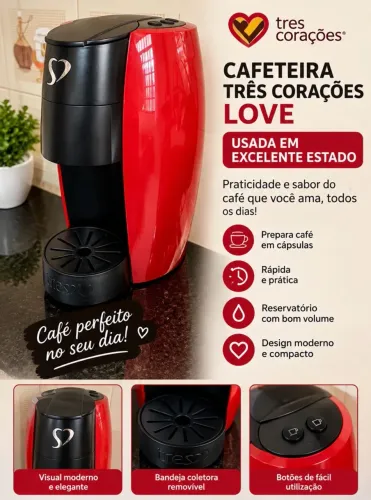 Cafeteira três corações love