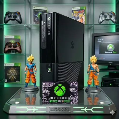 Xbox 360 desbloqueado, só venda com garantia da nossa loja 1TB 250 JOGOS + CARREGADOR 