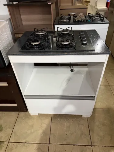 Balcão + Fogao coktop 4 bocas automático 
