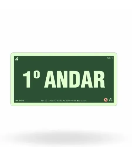 PLACA SINALIZAÇÃO ANDARES
