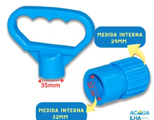 Trava e puxador para cabo telescopio de Piscina