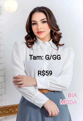 Nova Camisa Social feminina branca