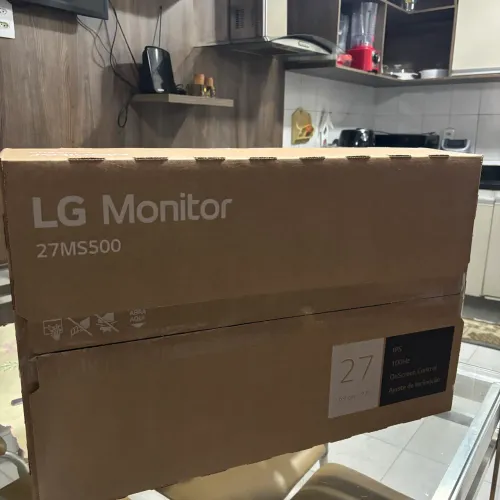 Monitor PC Gamer LG 27" IPS 100Hz Full HD HDMI 2x, Preto-27MS500