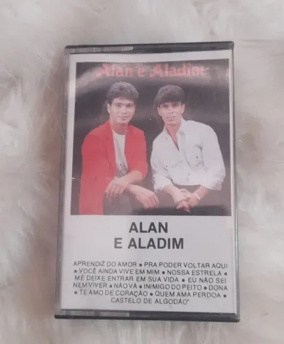 Fita K7 antiga original sertanejo Alan e Aladin