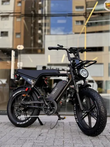 Bicicleta Elétrica V8 PRO 1000W + 1 Ano de Garantia + Acessórios de brinde