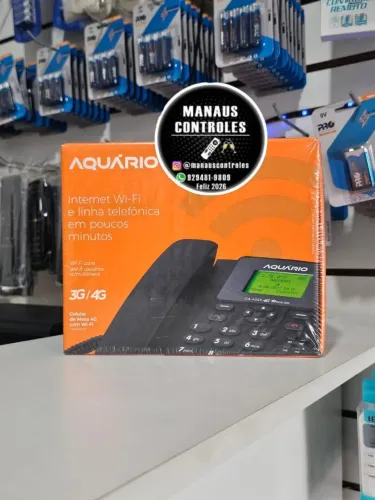 Telefone Celular Fixo De Mesa Aquario 4g Com Wifi Dual Chip