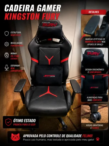 Cadeira Gamer Kingston SuperFrame - Muito conservada.