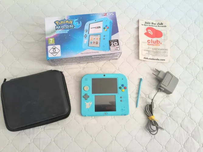 NINTENDO 2DS EDIÇÃO POKEMON SUN & MOON DESBLOQUEADO 