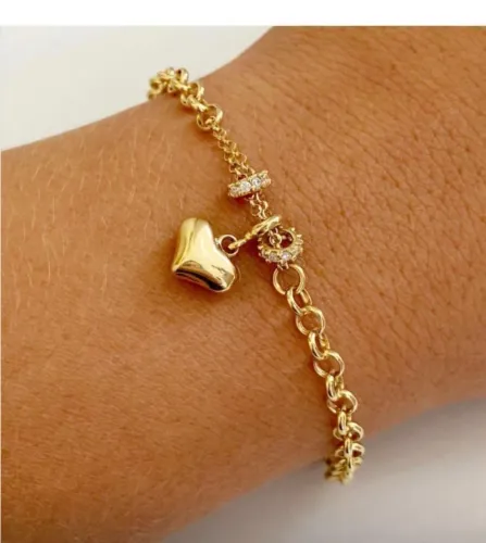 Pulseira feminina de ouro