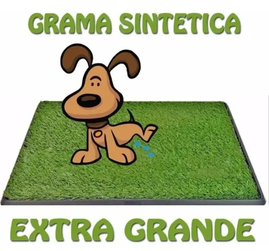 Sanitário canino Pet Park extra grande, banheiro canino grama sintética 