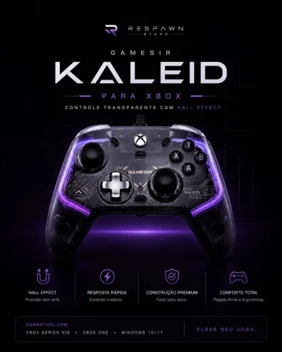 Controle Gamesir Kaleid Wired - Xbox Series X|S, One e PC