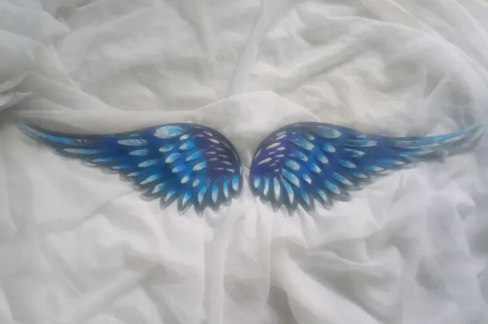 Par de asas em ferro decorativas de parede 