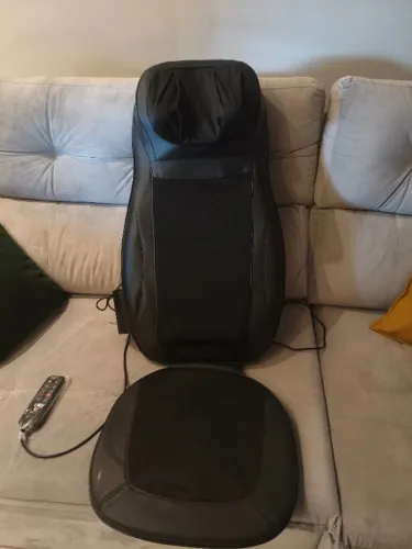 Assento Massageador Shiatsu Costas Nuca Ombros c/ Aquecimento