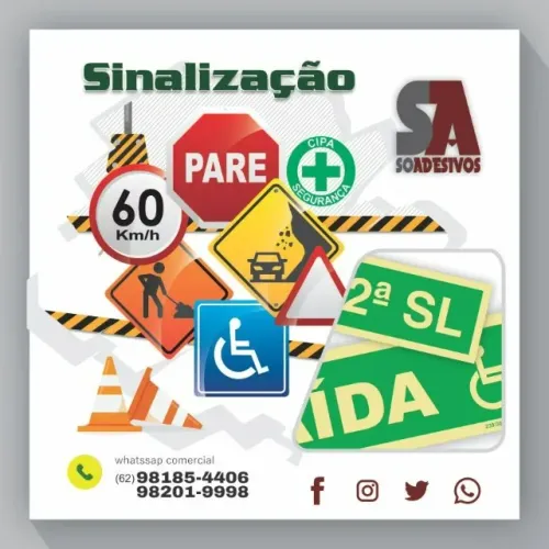 PLACAS E ADESIVOS PARA SINALIZAÇÃO RESIDENCIAL, COMERCIAL E INDUSTRIAL