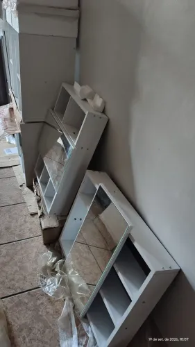 Banheiro, armário completo, novo