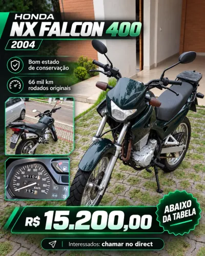Honda NX 400 Falcon baixa quilometragem