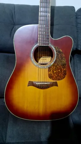 Violão Aço Eletroacústico Giannini Performance GF-1D CEQ Honey Burst (Usado, Bem Cuidado!)