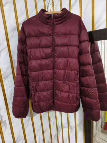 Jaqueta unissex bordo acolchoada  G 