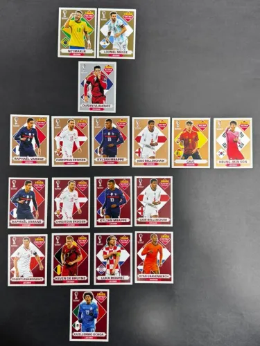 Figurinhas legends da copa do mundo do quatar de 2022