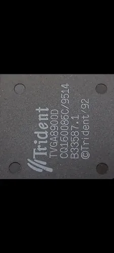 Placa de vídeo ISA Trident para Pc 486