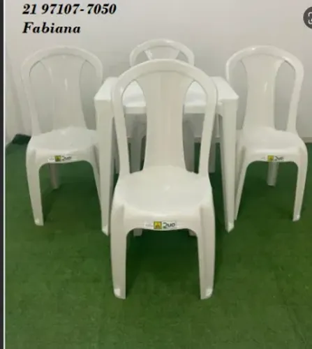 Mesa e cadeiras para area externa