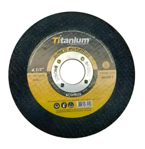 Disco de Corte Inox 4.1/2 Premium Titanium 05047