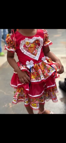 Vestido de quadrilha infantil
