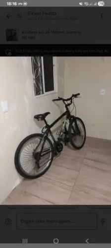 Bicicleta aro 26 quadro em alumínio