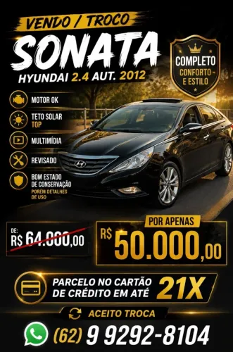 Hyundai Sonata 2.4 16V 182cv 4P Aut. 2012