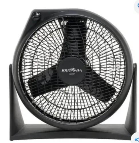 Ventilador Circulador De Ar Britânia Turbo 37cm 130w 220v
