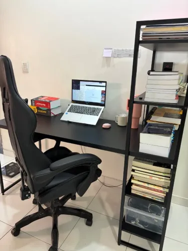 Escrivaninha industrial preta