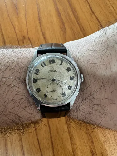 Relogio Omega automatic ?bumper? cal 30.10, ref 2275-1 H, da decada 40