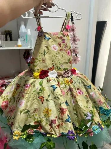 Vestido festa - tema jardim